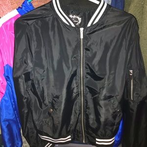 Black Large Windbreaker